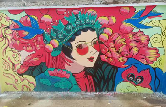 澄江墙体彩绘-网红墙