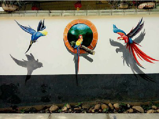 澄江视觉错位-3D墙绘设计