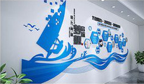 澄江海浪主题文化墙如何设计?