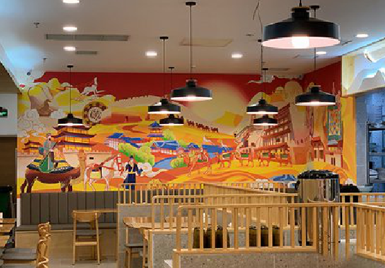 澄江商业空间彩绘介绍。