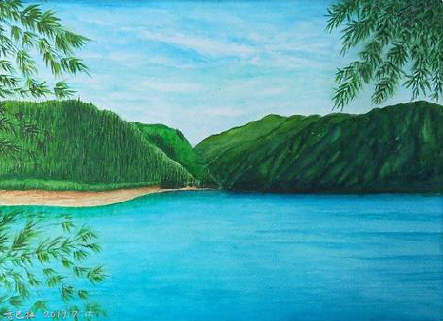 澄江在墙绘中，如何绘画绿水青山？