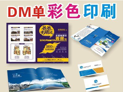 澄江单页印刷，色彩搭配简单。